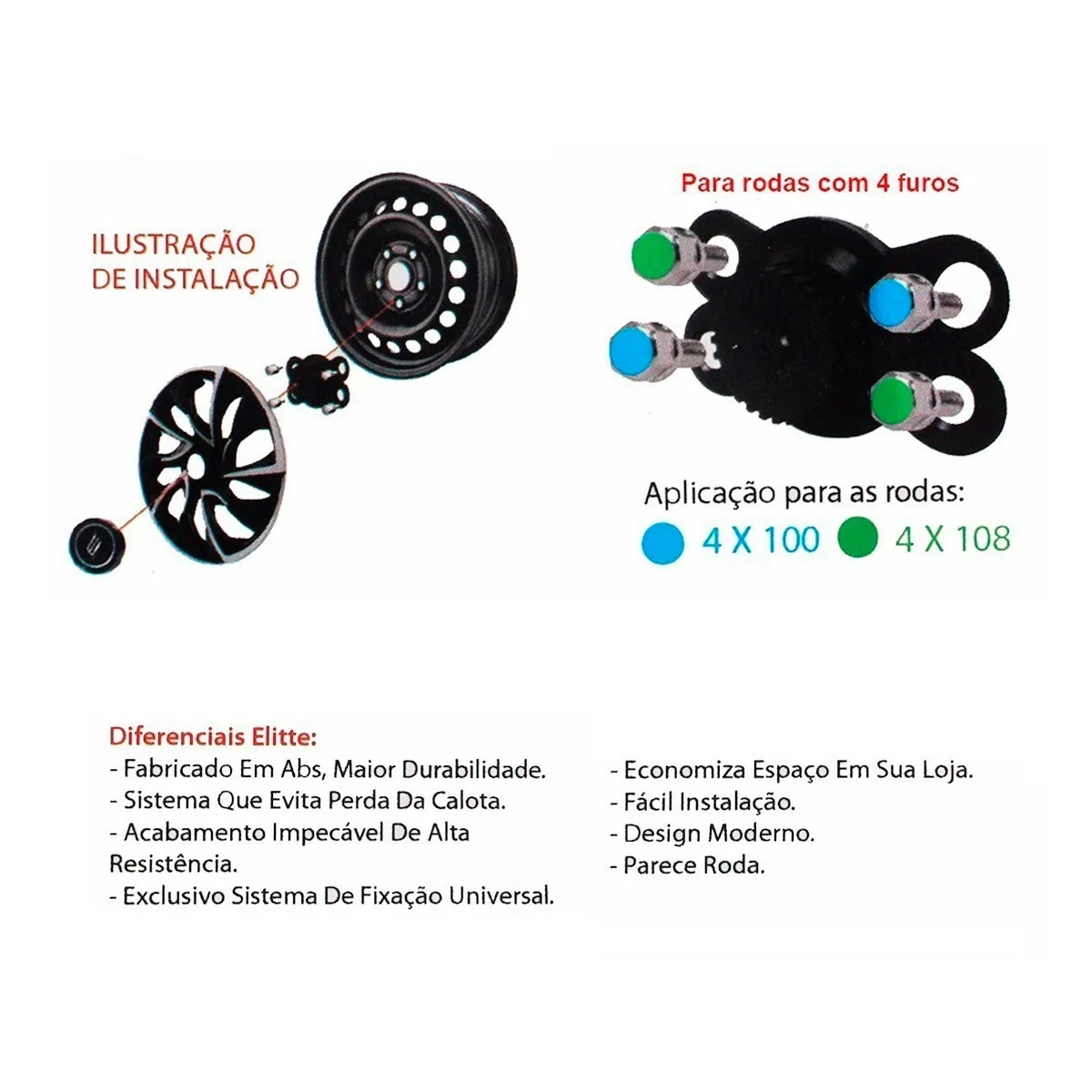 Jogo De Calota Esportiva Ds4 Black Aro 14...