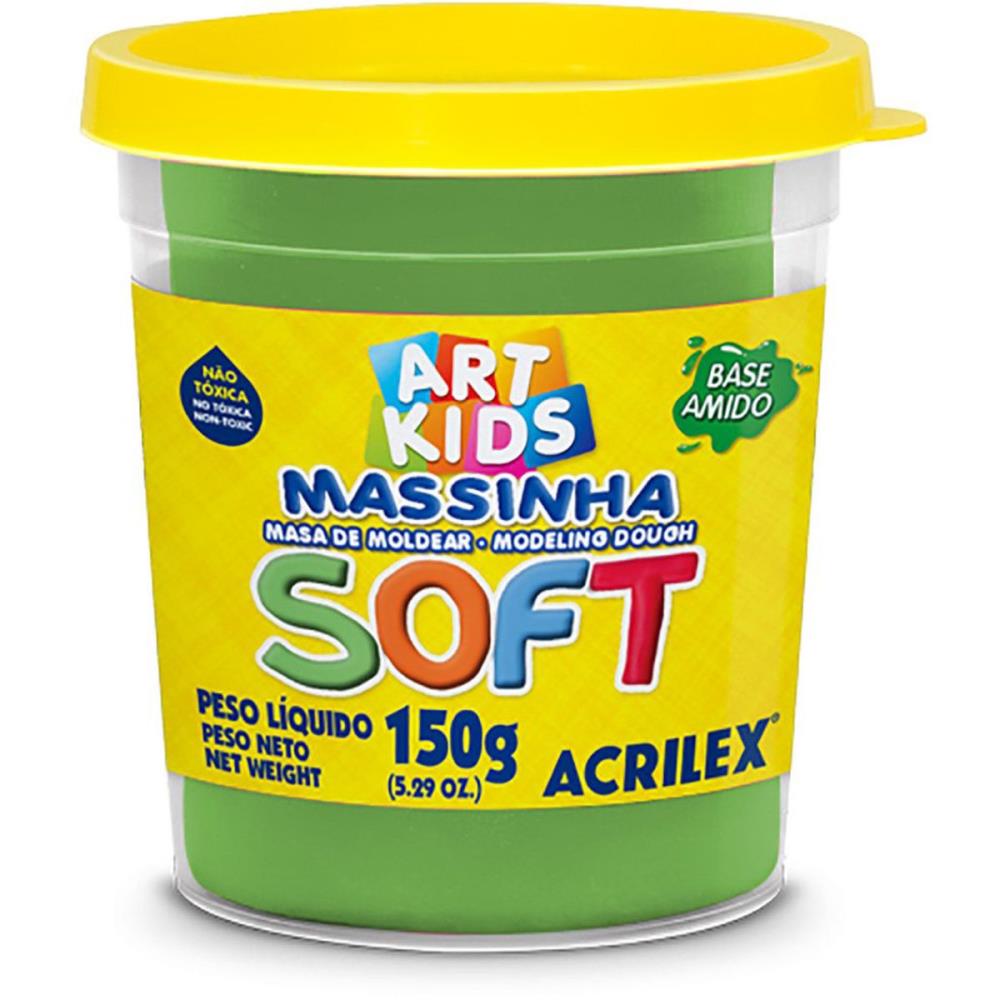 MASSA PARA MODELAR SOFT 150G.VERDE BS.AMIDO