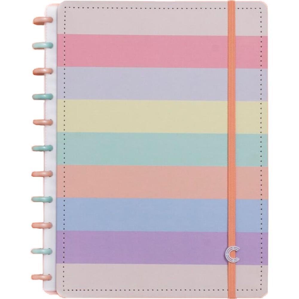 CADERNO INTELIGENTE GRANDE ARCO-IRIS PAST...