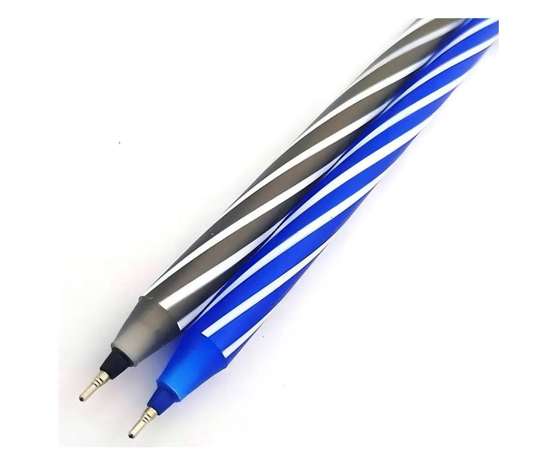 Kit com 24 Canetas Cor Azul e Preta Esfer...