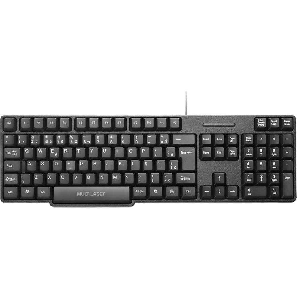 TECLADO USB SLIM BASICO PRETO