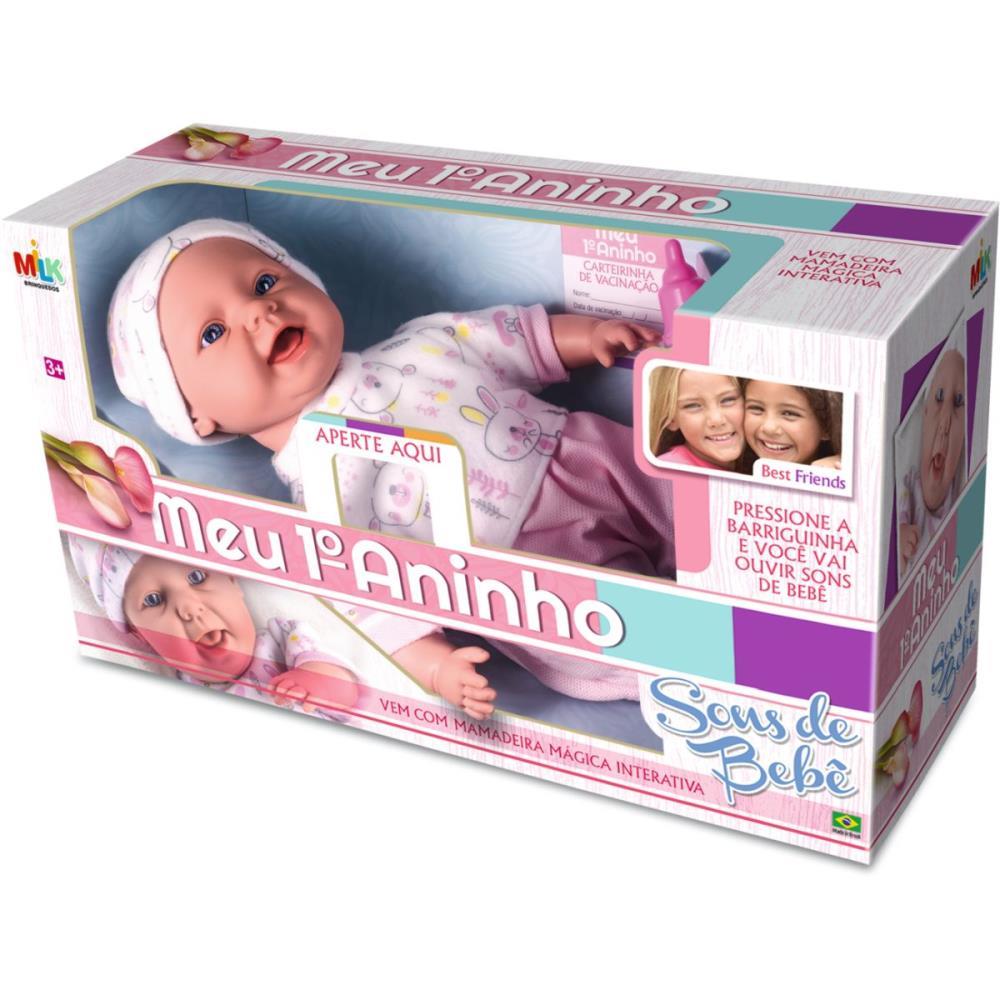 BONECA COM MECANISMO MEU 1 ANINHO SONS DE...