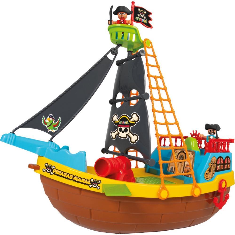 BRINQUEDO EDUCATIVO BARCO PIRATA C/BONECOS