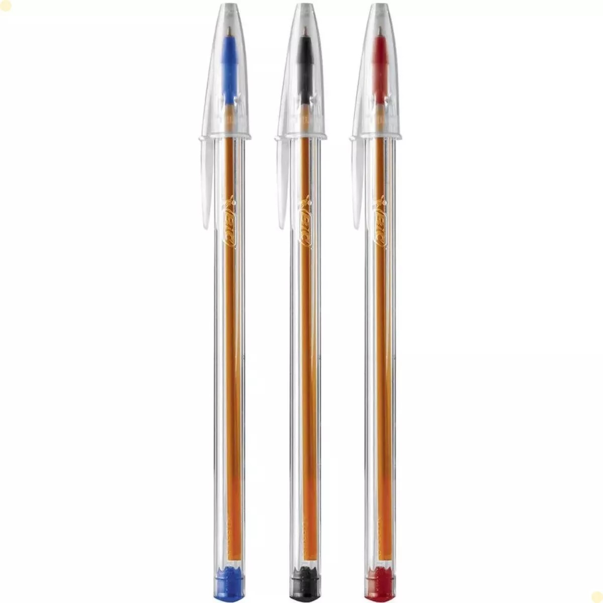 Caneta Esferografica Cristal Fina C/ 3 Cores