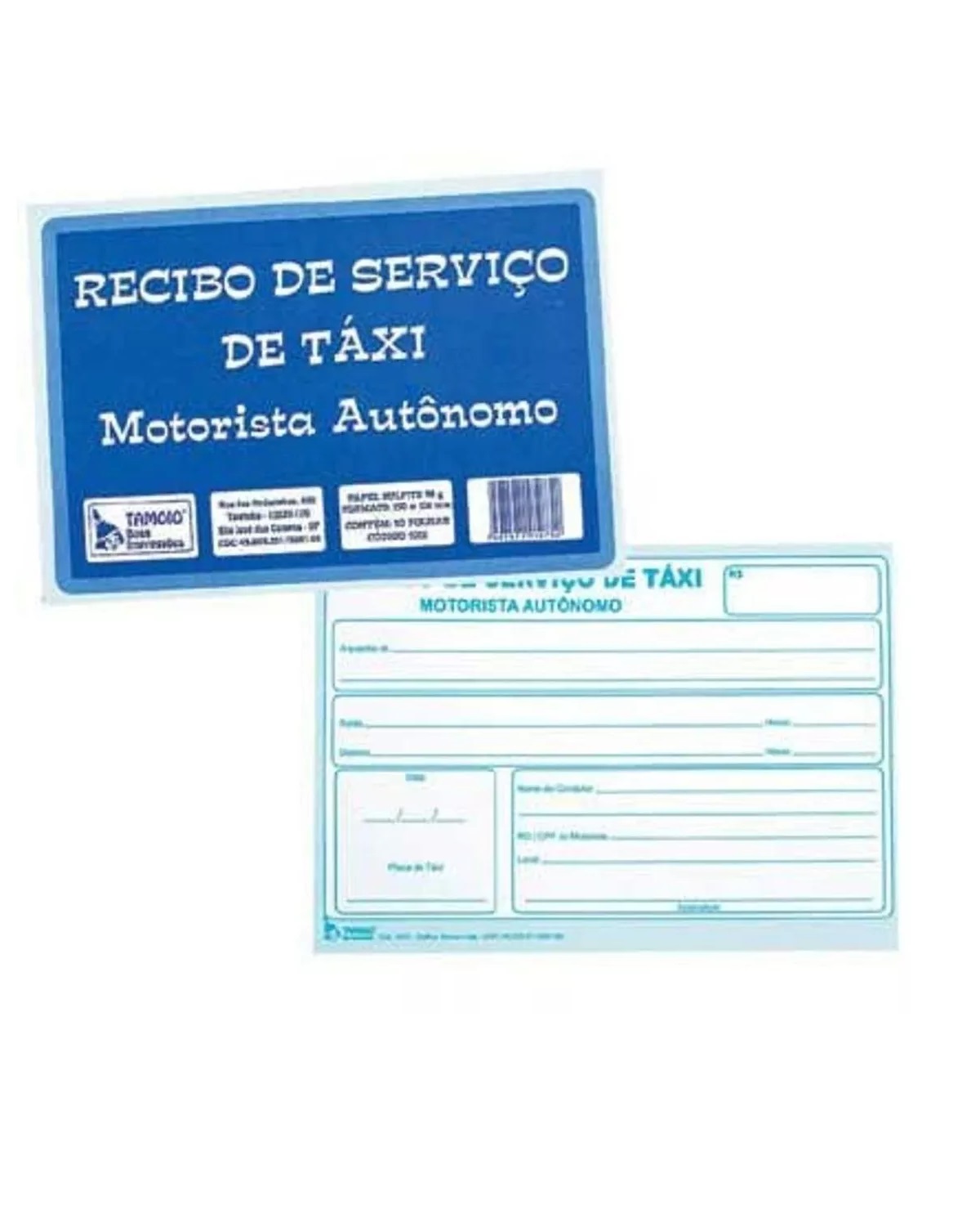 Recibo De Taxi Talão 50 Folhas Bloquinho ...