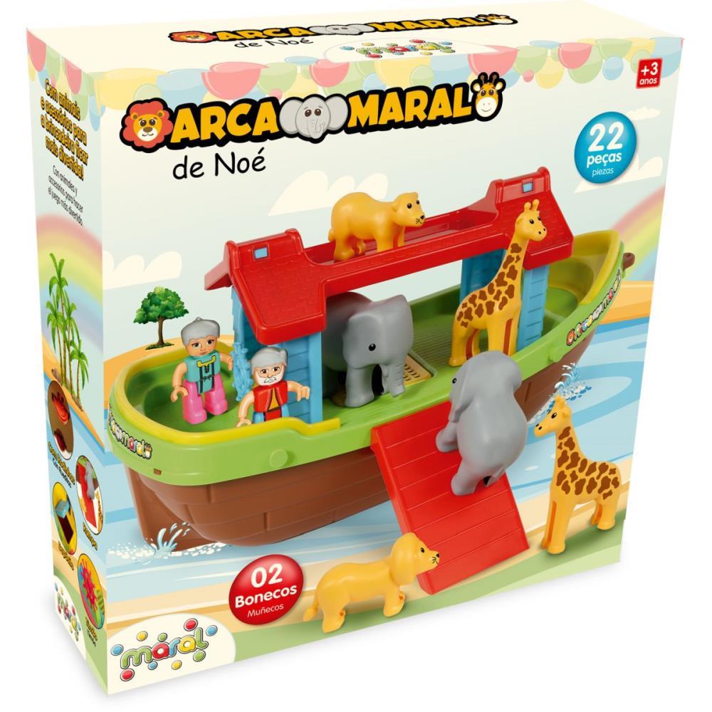 BRINQUEDO EDUCATIVO BARCO ARCA DE NOE C/B...