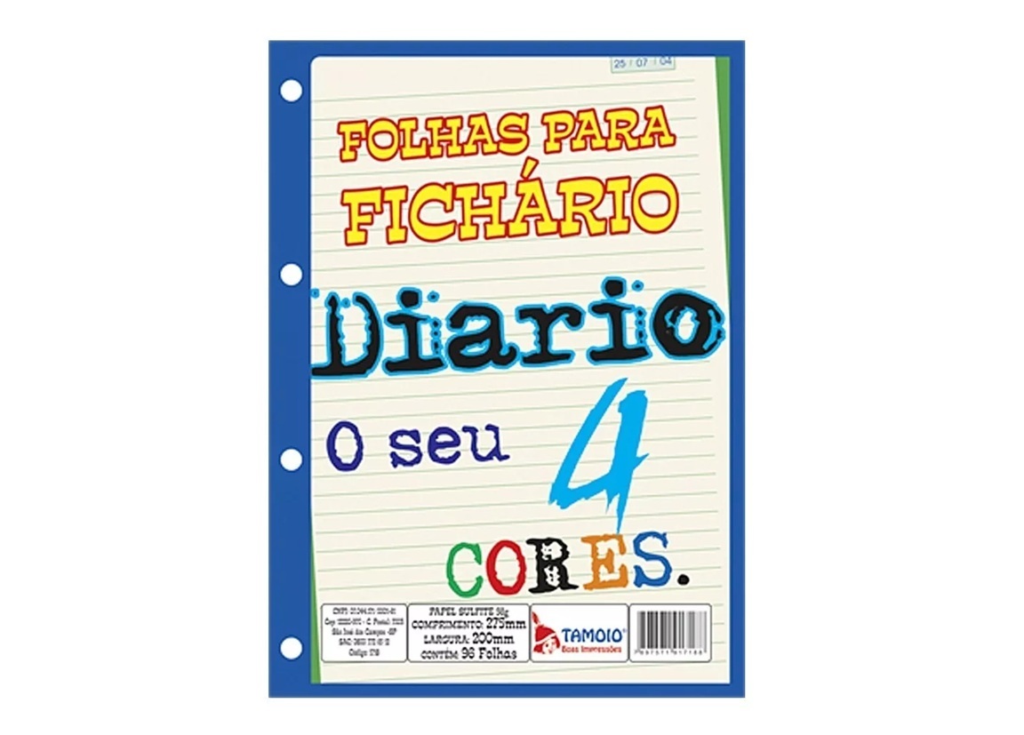 Bloco Para Fichário Universitário 96 Folh...