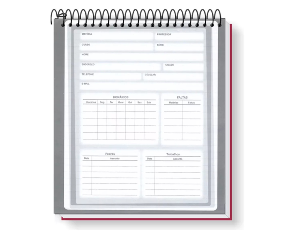 Caderno Flip Colors p Canhoto 80 Folhas -...