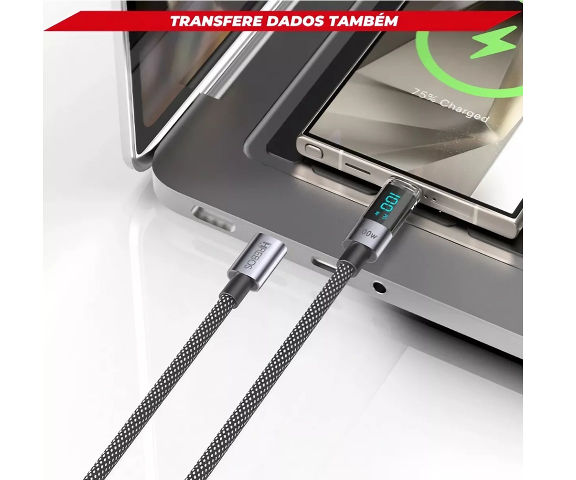 Cabo Carregador Usb C P/ i Phone Lightnin...