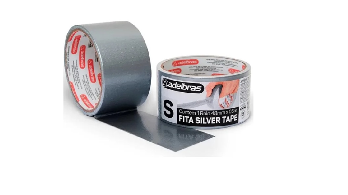 Fita Adesiva Silver Tape Reforçada 48mm X...