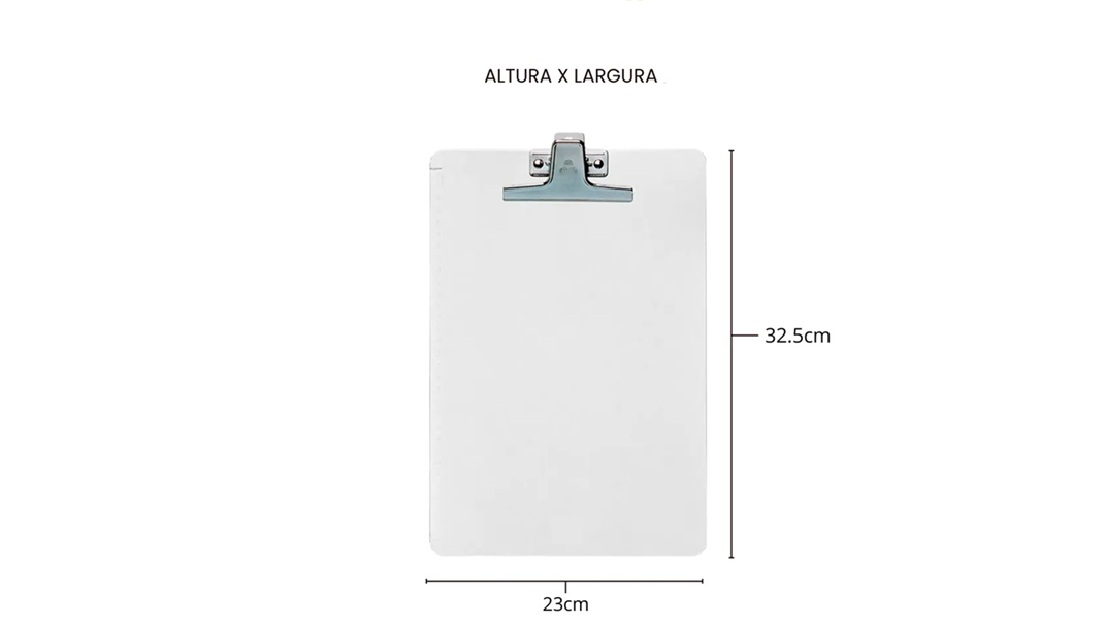 Kit 10 Prancheta Acrílico A4 Cristal Garr...