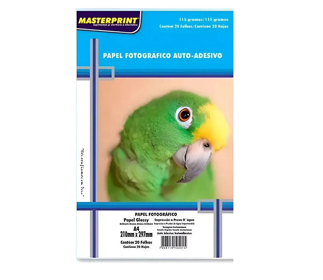 Papel Fotográfico Adesivo A4 Glossy 115g ...