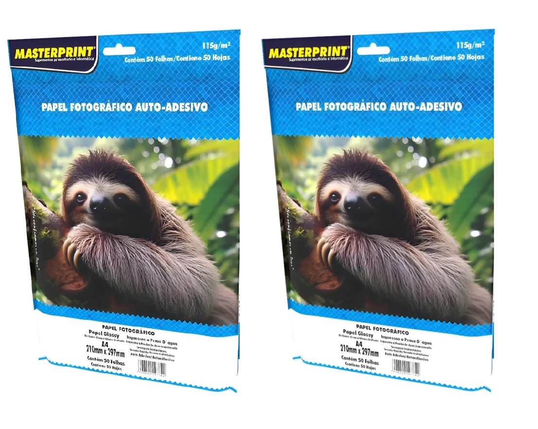 Papel Fotográfico Adesivo A4 Glossy 115g ...