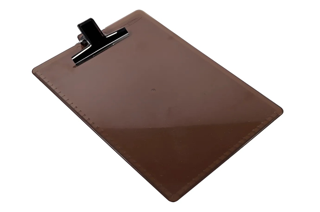 Prancheta Fumê Acrílico A4 Prendedor De M...