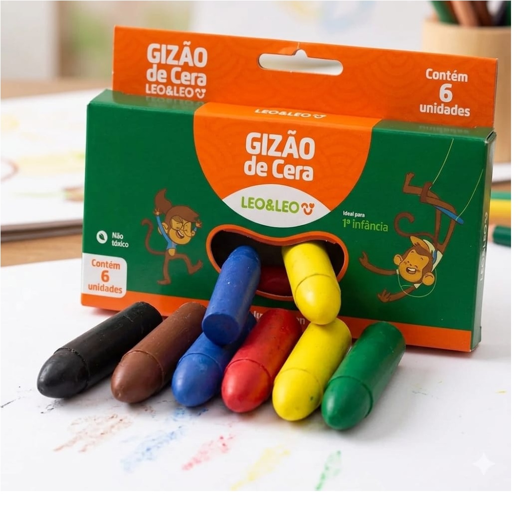 Gizão de Cera Meu Primeiro Giz Leo&Leo - ...