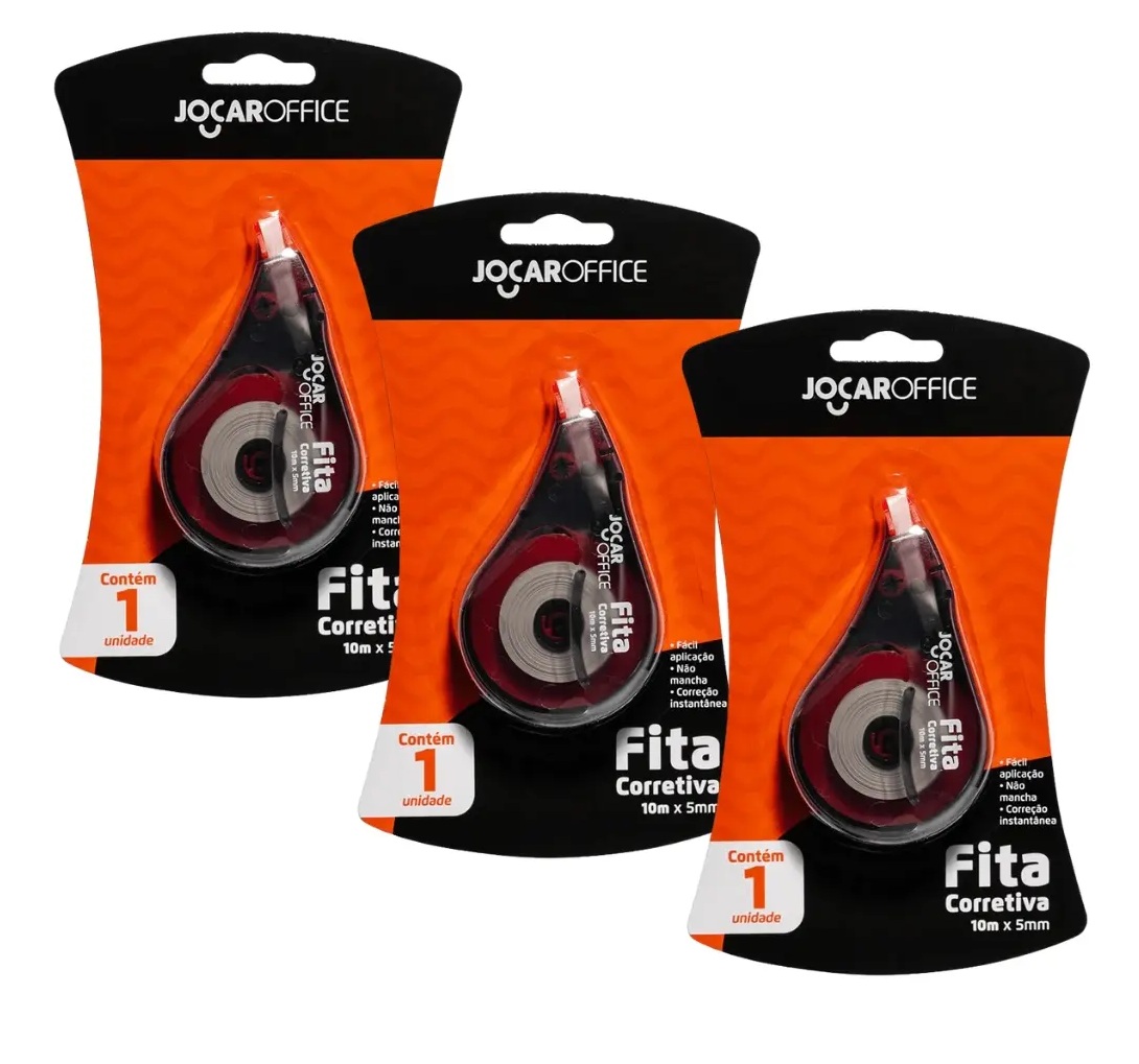 Kit 3 Fitas Corretivas Jocar Office 10m x...