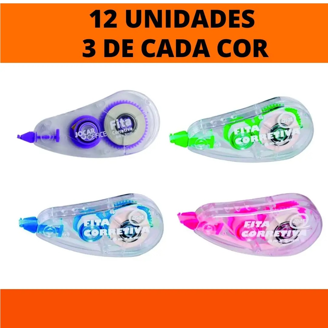 Caixa Fita Corretiva Jocar Office 6m X 5m...