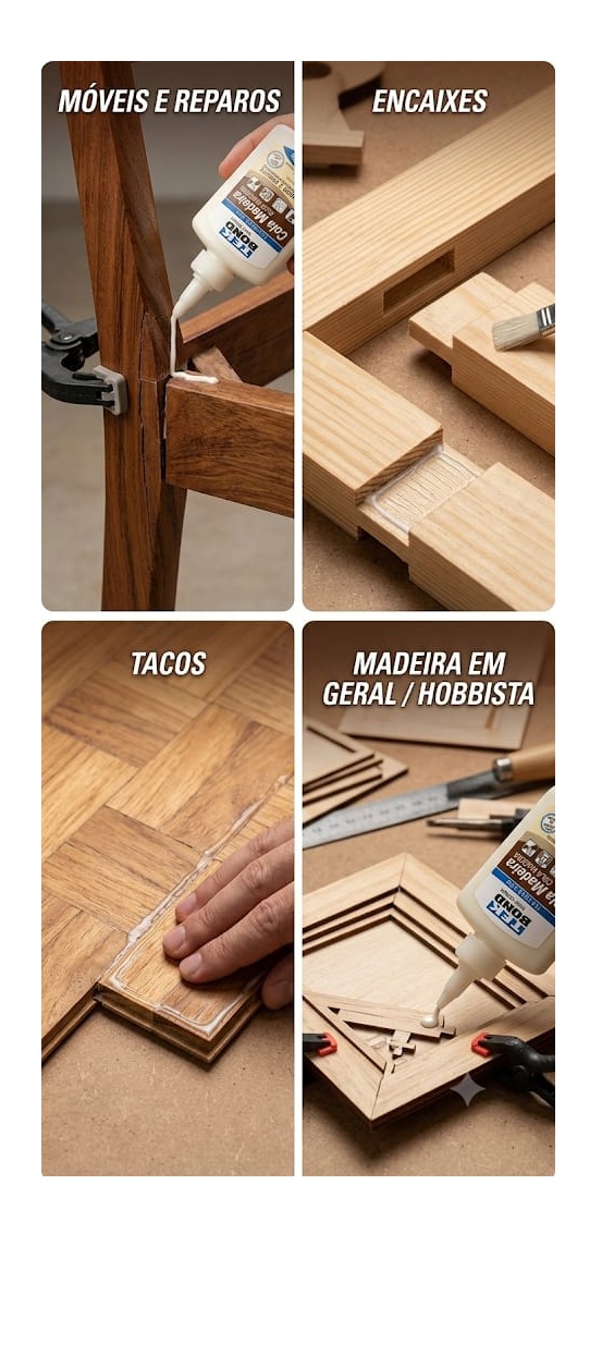Cola Para Madeira Tekbond 100g Reparos Mó...
