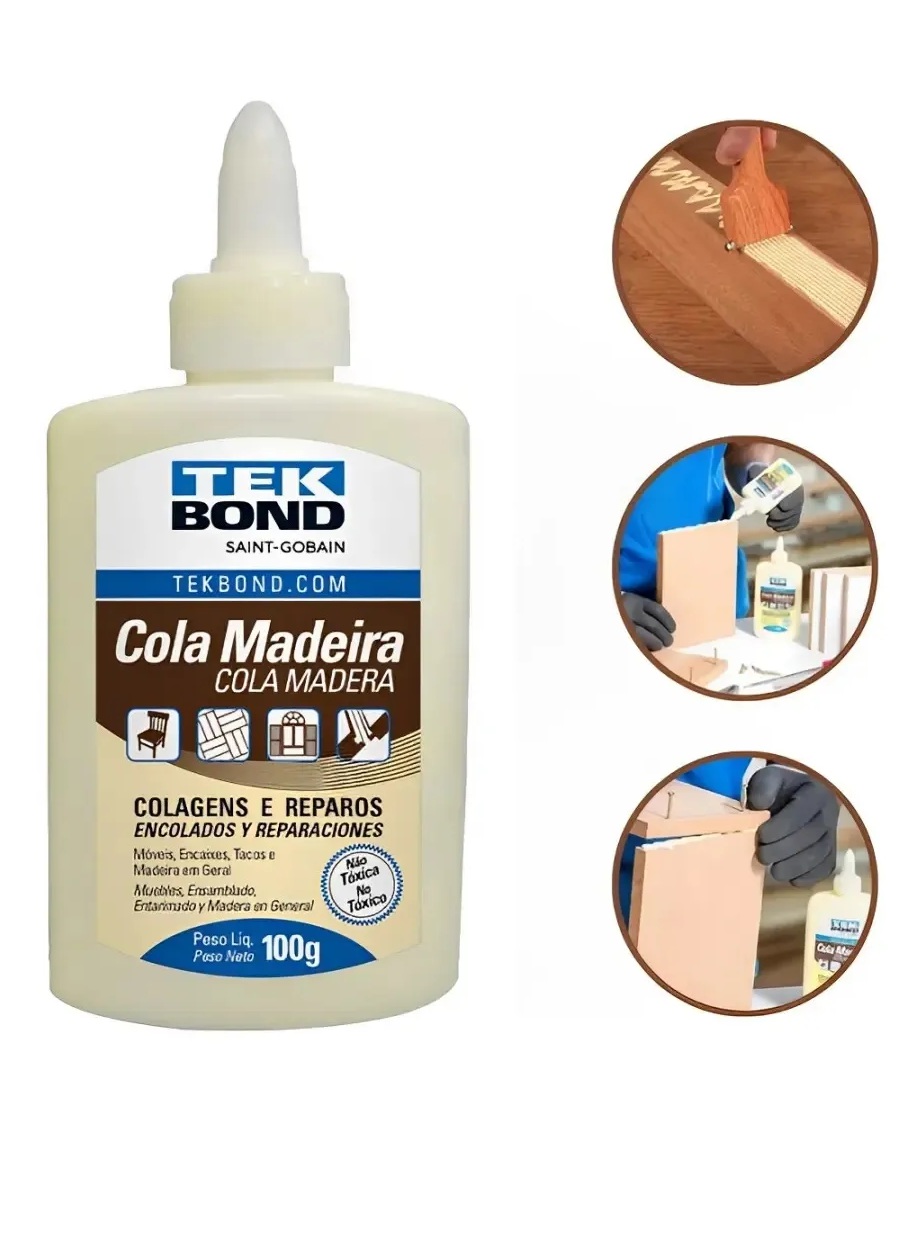 Cola Para Madeira Tekbond 100g Reparos Mó...