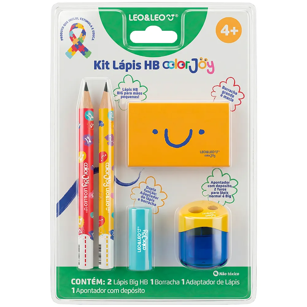 Kit Escolar Color Joy Big Hb C/05 Peças -...