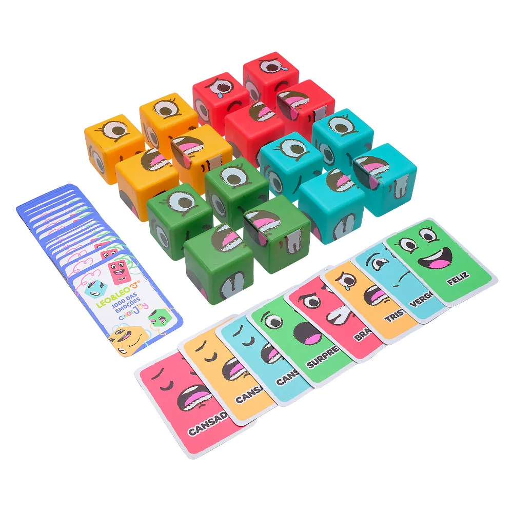 Jogo Da Memória E Emoções Cubo 2 Em 1 Inc...