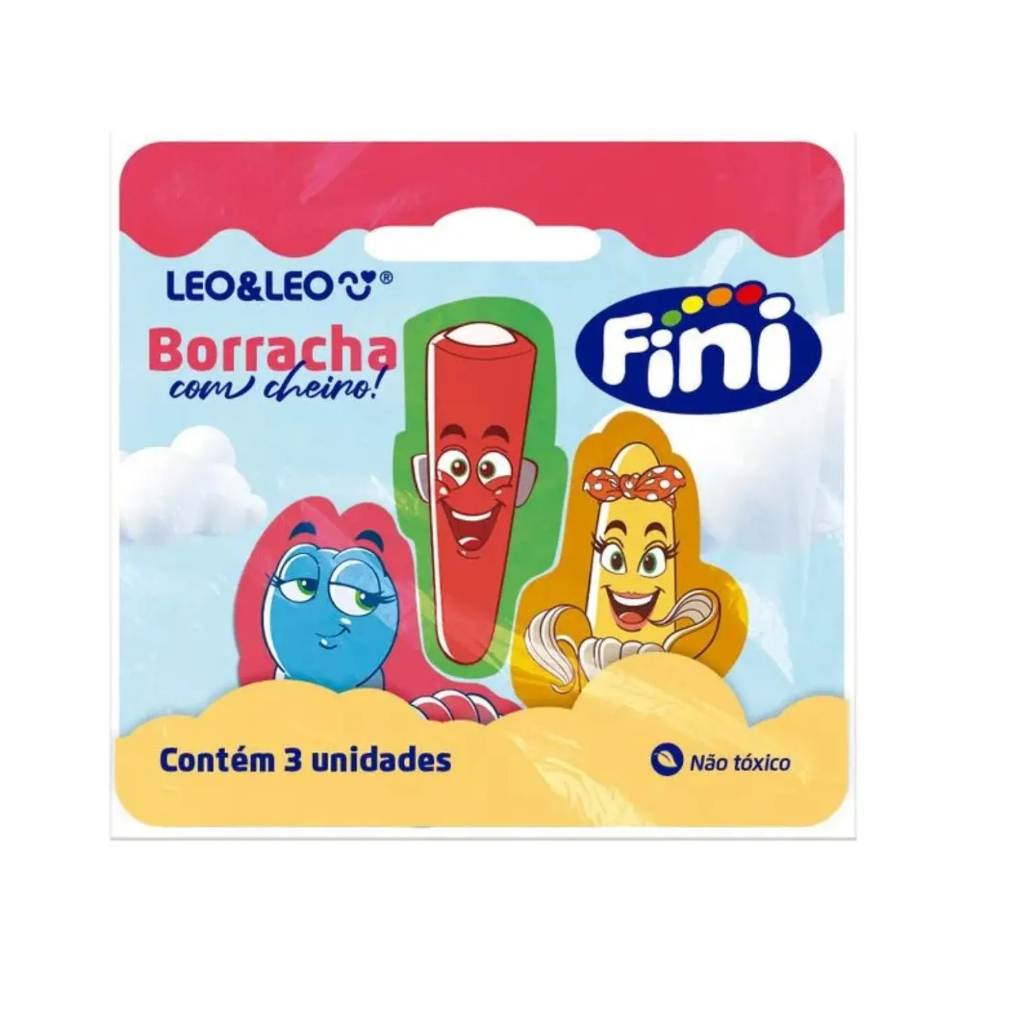 Mini Borrachas Com Aroma Fini Blister Com...