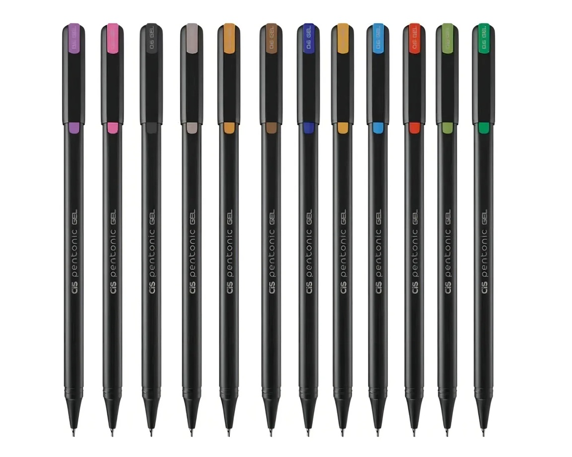 Caneta CiS Pentonic 12 Cores Ponta Fina