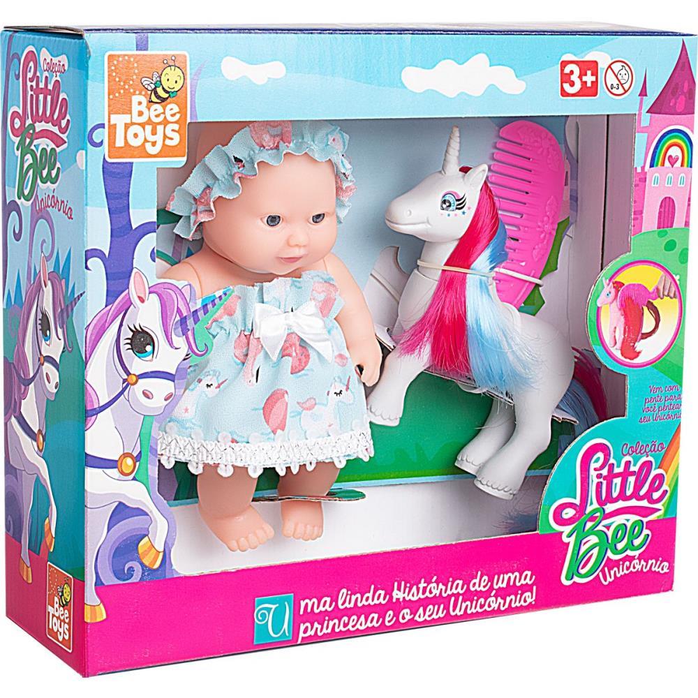 BONECA LITTLE BEE UNICORNIO 15,5CM