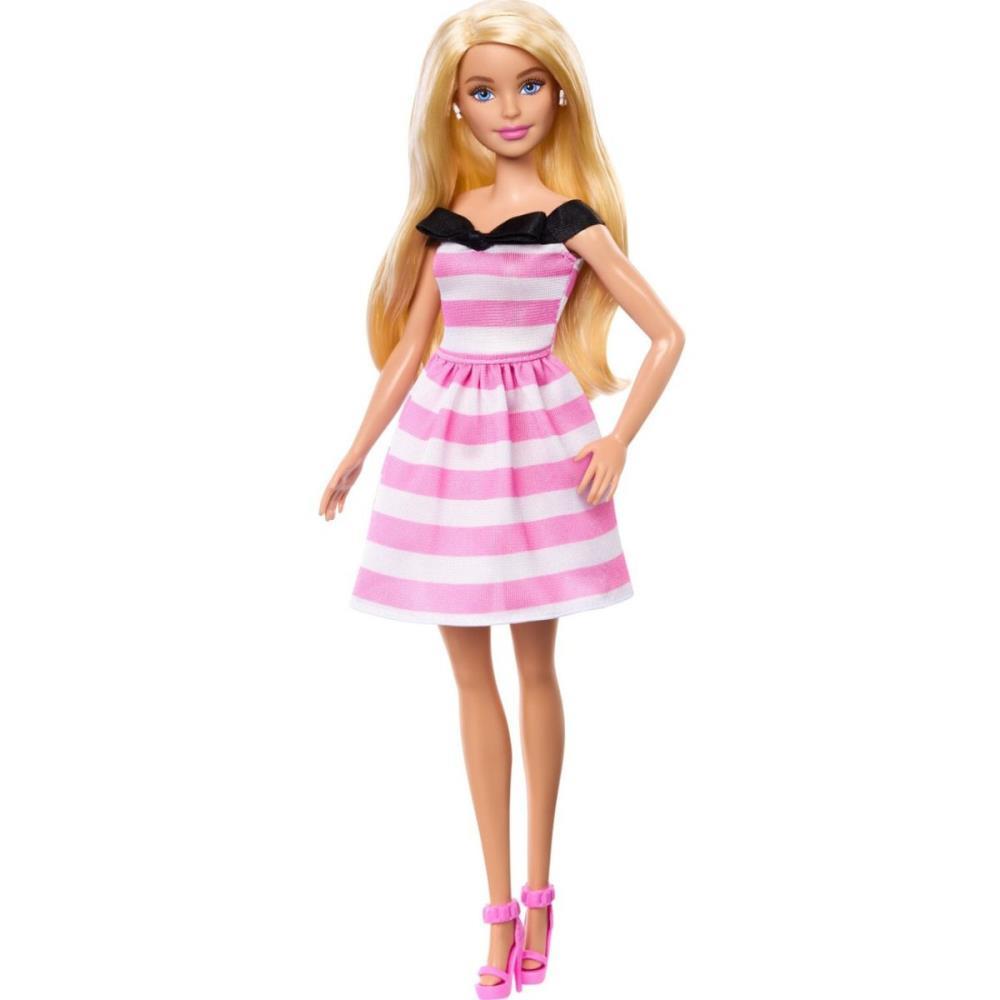 BARBIE FANTASY BONECA VESTIDO LISTRADO 65TH