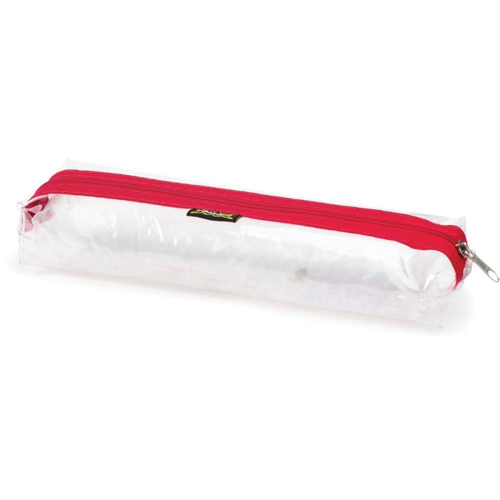 ESTOJO PVC TRANSPARENTE CRISTAL C/1 ZIPER