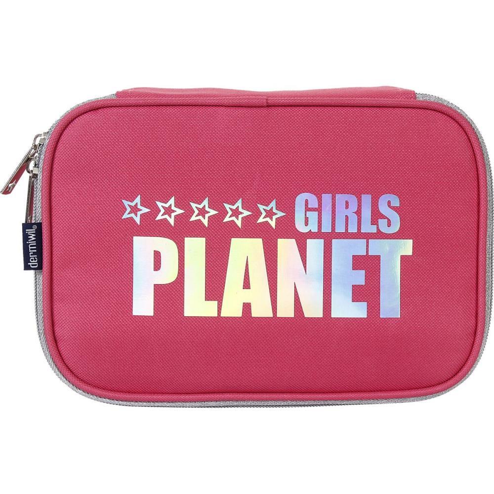 ESTOJO TECIDO BOX PLANET GIRLS LOGO HOLOGR.
