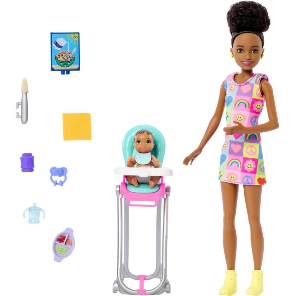 BARBIE FAMILY SKIPPER C/BEBE VEST. ARCO IRIS