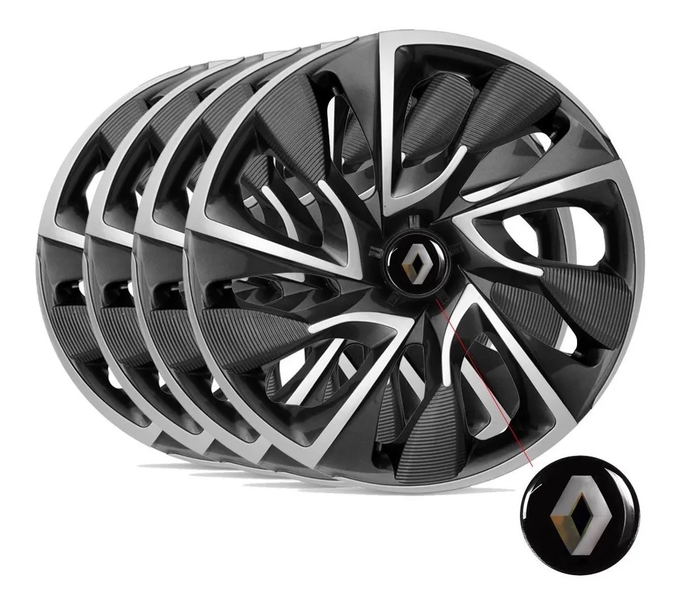 Jogo Calota Aro 15 Esportiva Ds4 Renault ...