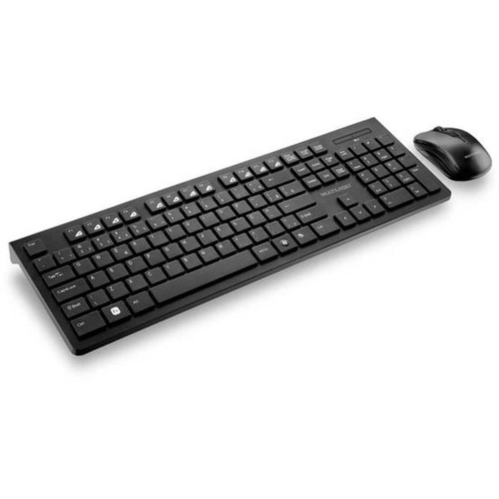 KIT PERIFERICOS TECLADO+MOUSE SEM FIO PRETO