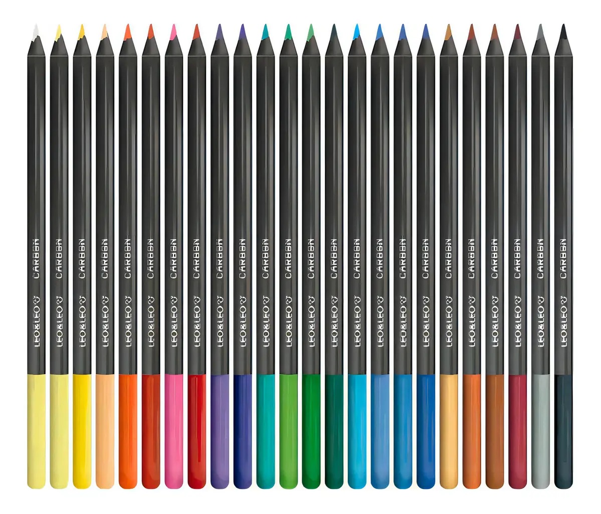 Lápis De Cor Leo e Leo Carbon 24 Cores Po...