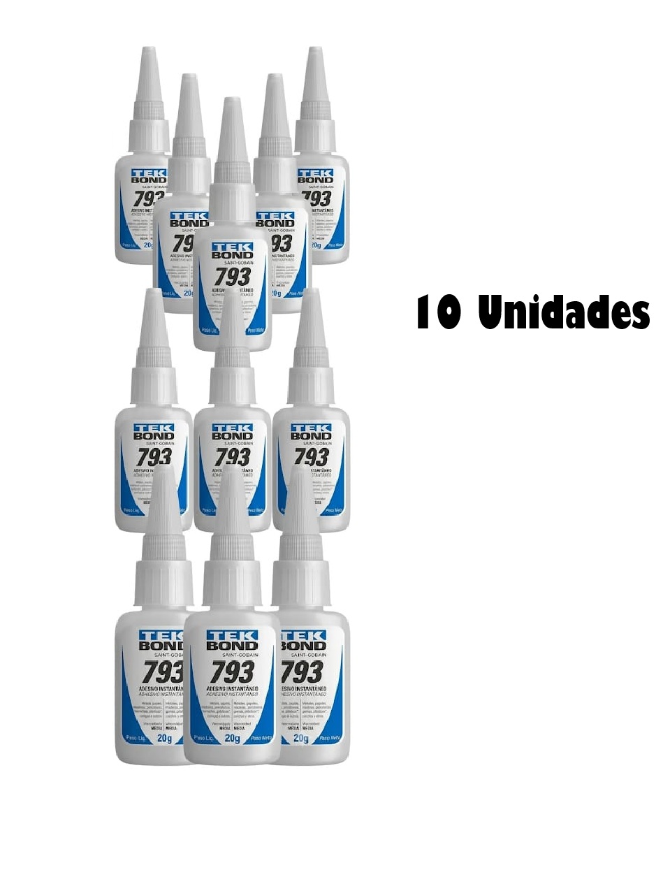 Cola Tudo Tekbond 793 20g Kit Reparo Rápi...