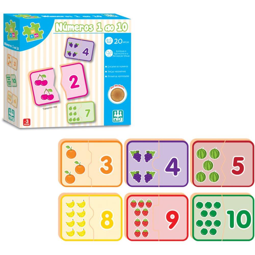 BRINQUEDO EDUCATIVO NUMEROS 0 A 10