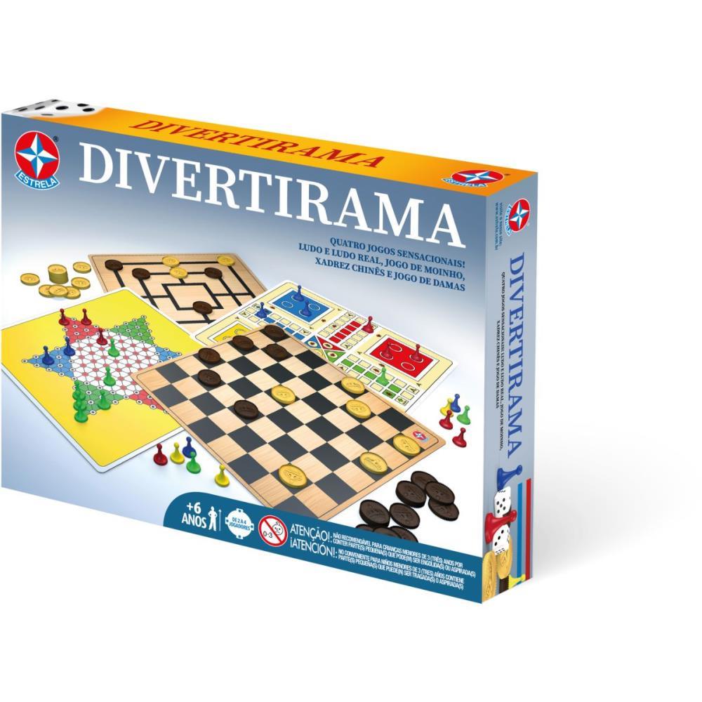 JOGO DE TABULEIRO DIVERTIRAMA 4X1