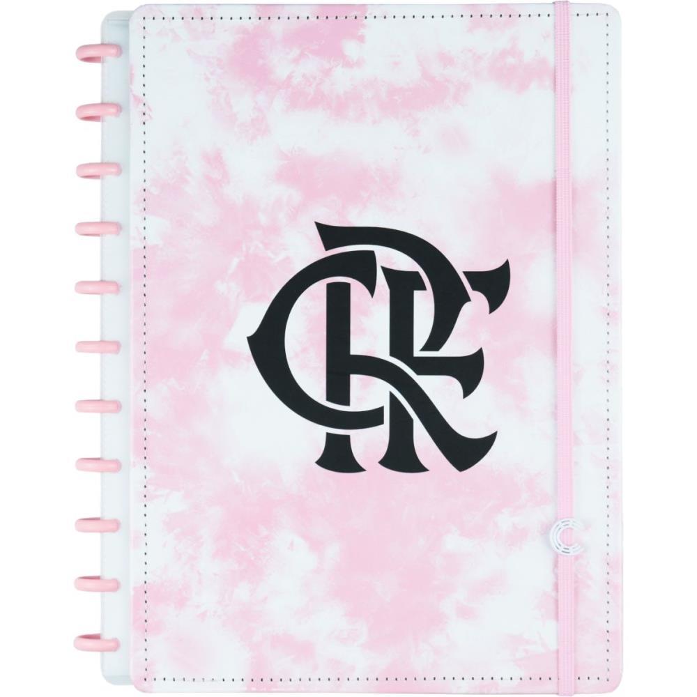 CADERNO INTELIGENTE GRANDE FLAMENGO ROSA ...