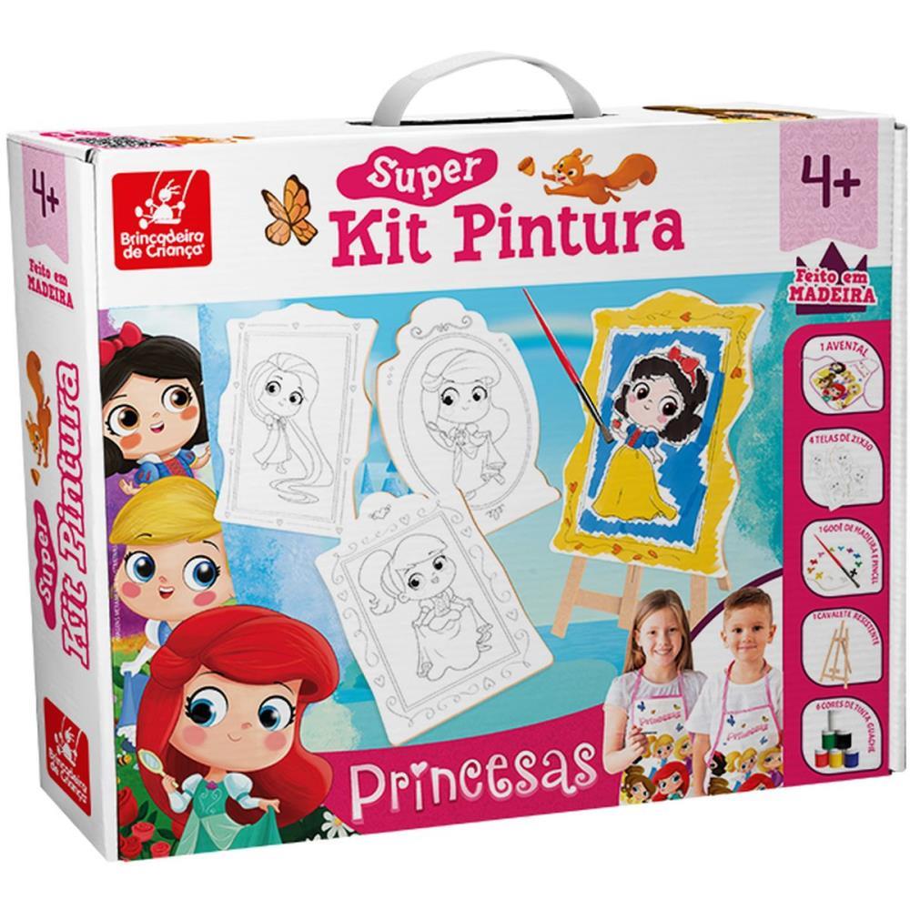 BRINQUEDO PARA COLORIR PRINCESA SUPER KIT