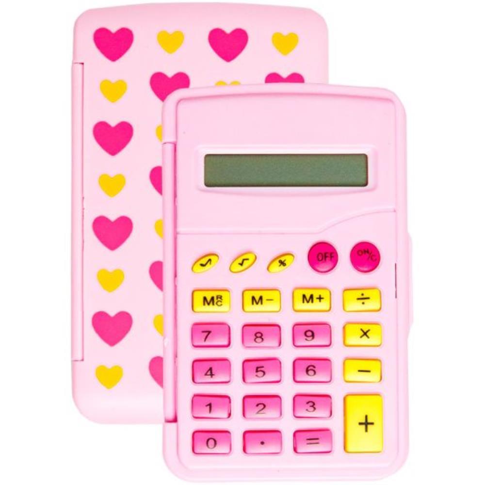 CALCULADORA DE BOLSO 8 DIG. ROSA FLIP FLO...