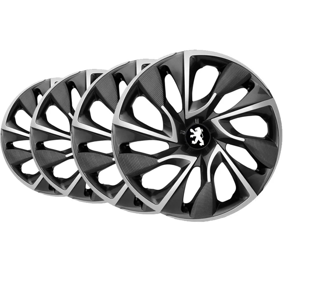 Jogo De Calota Esportiva Ds4 Black Silver...