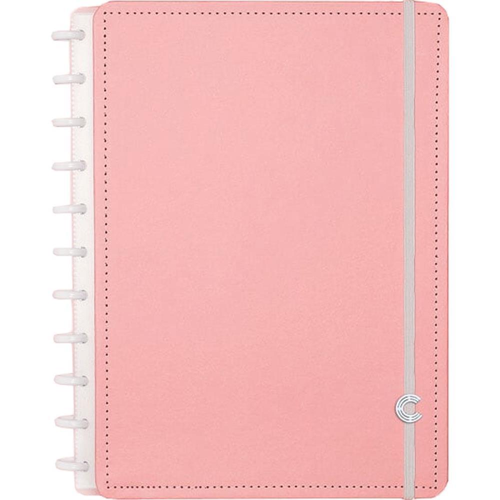 CADERNO INTELIGENTE GRANDE ROSE PASTEL 80...