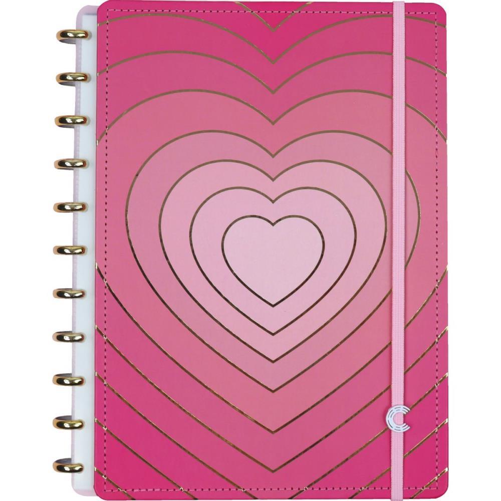 CADERNO INTELIGENTE GRANDE GOLDEN LOVE 80FLS