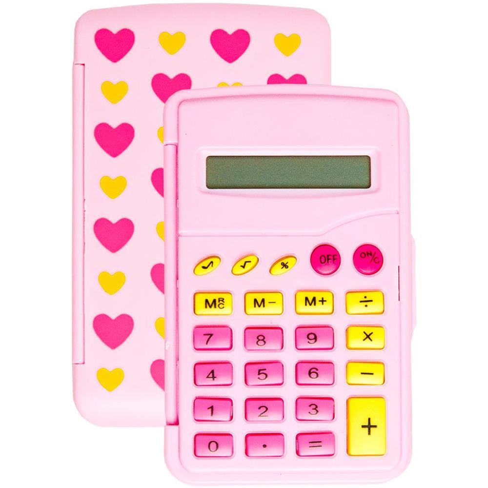 CALCULADORA DE BOLSO 8 DIG. ROSA FLIP FLO...