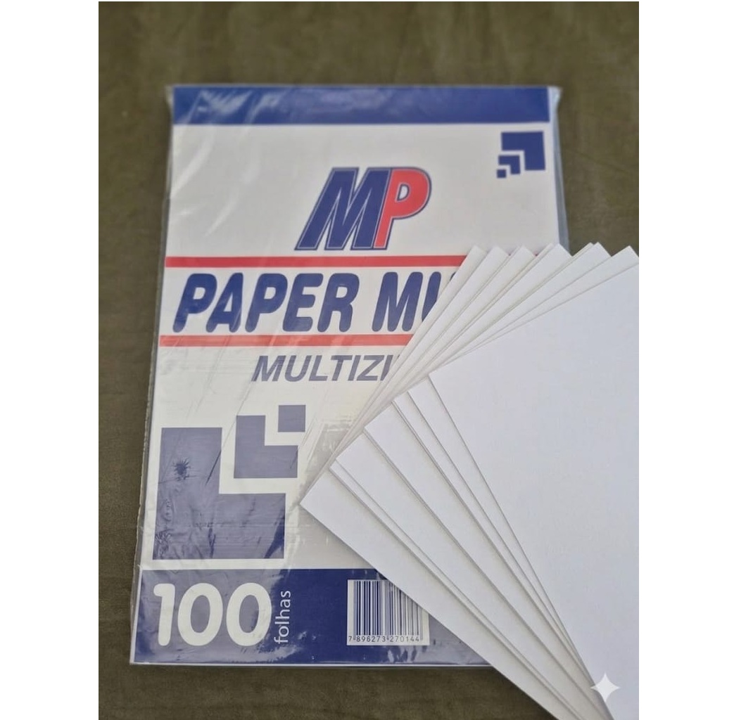 Pacote Papel Sulfite A4 100 Fls Multizinh...