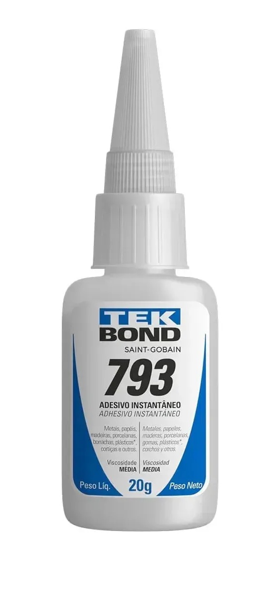 Cola Tudo Tekbond 793 20g Kit Reparo Rápi...