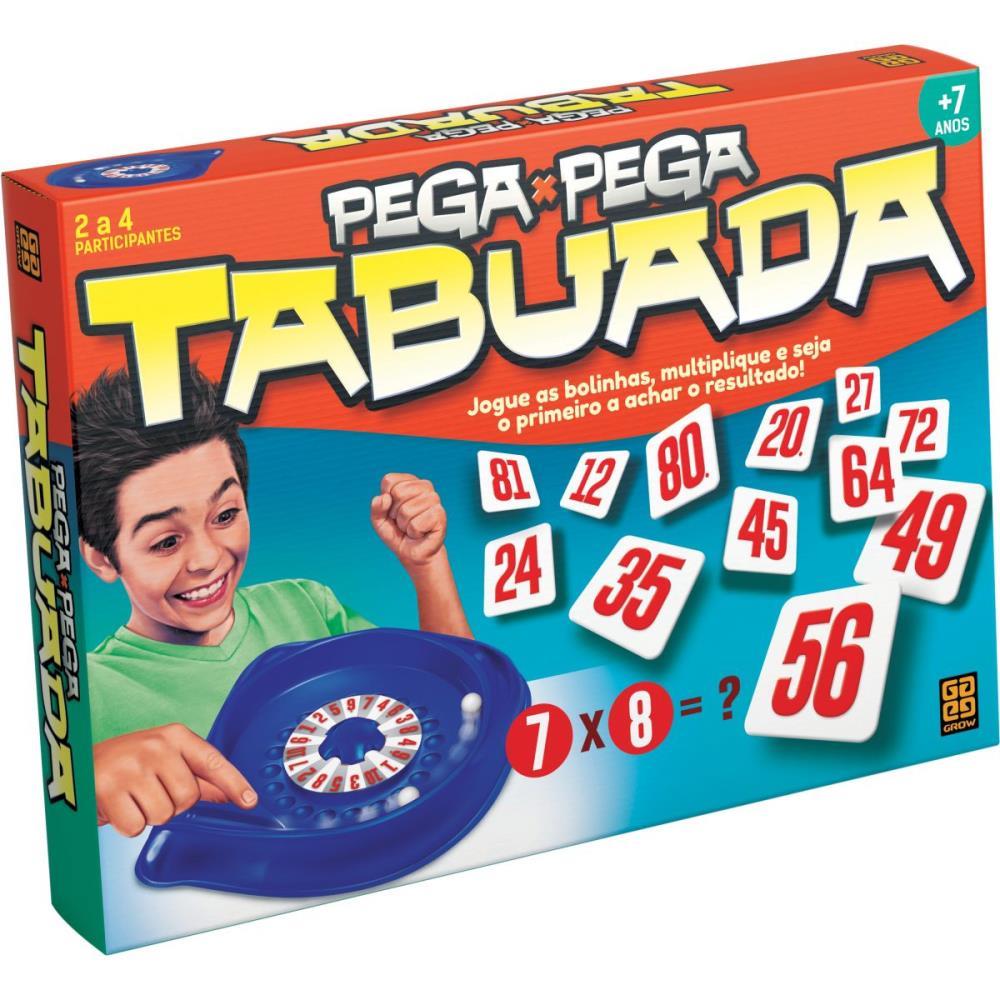 JOGO DE TABULEIRO PEGA PEGA TABUADA