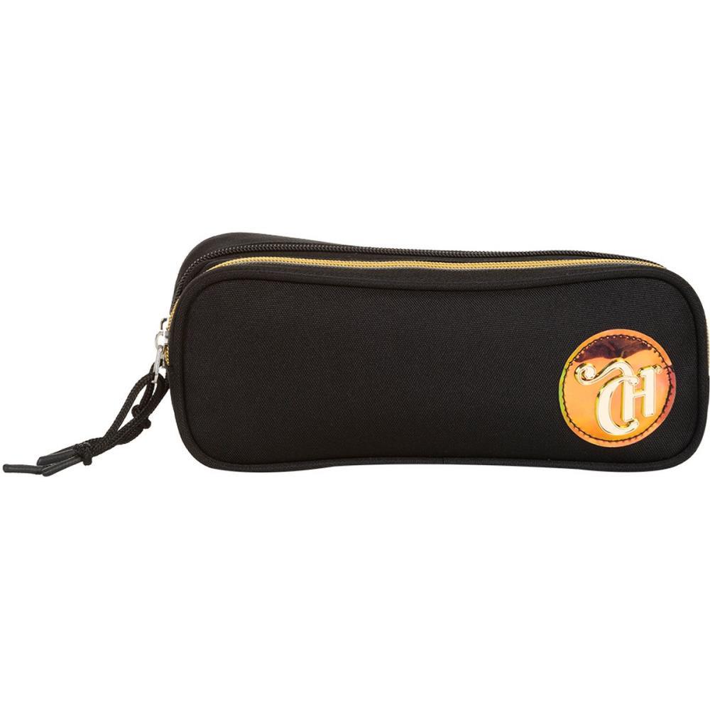 ESTOJO TECIDO CAPRICHO CANDY 2ZIP. PRETO
