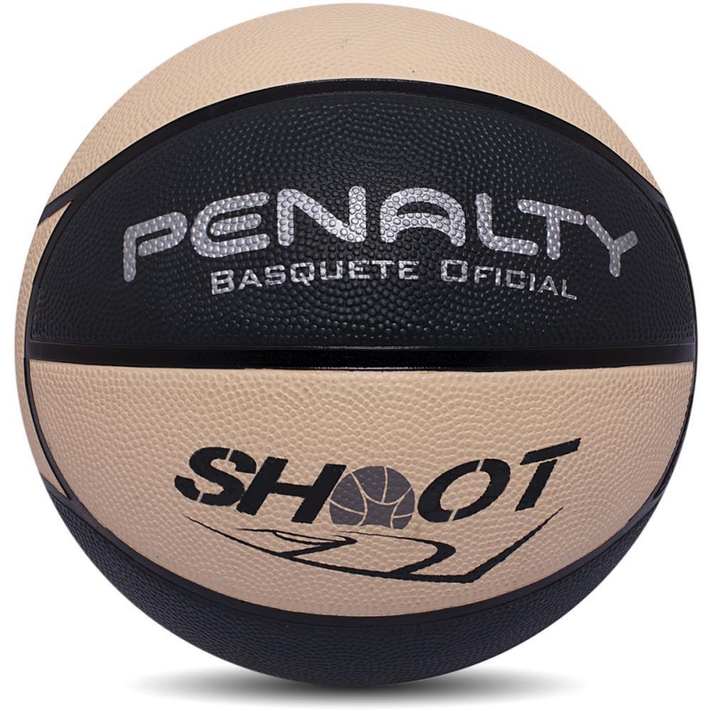 BOLA DE BASQUETE SHOOT PRETA/BEGE
